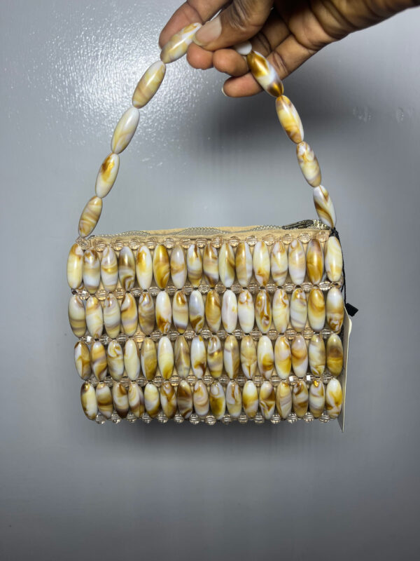 Marble Grace Beaded Bag