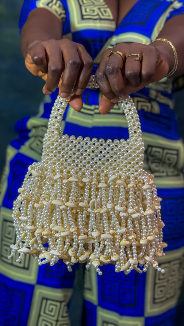 Fringe Cowry Beaded Bag