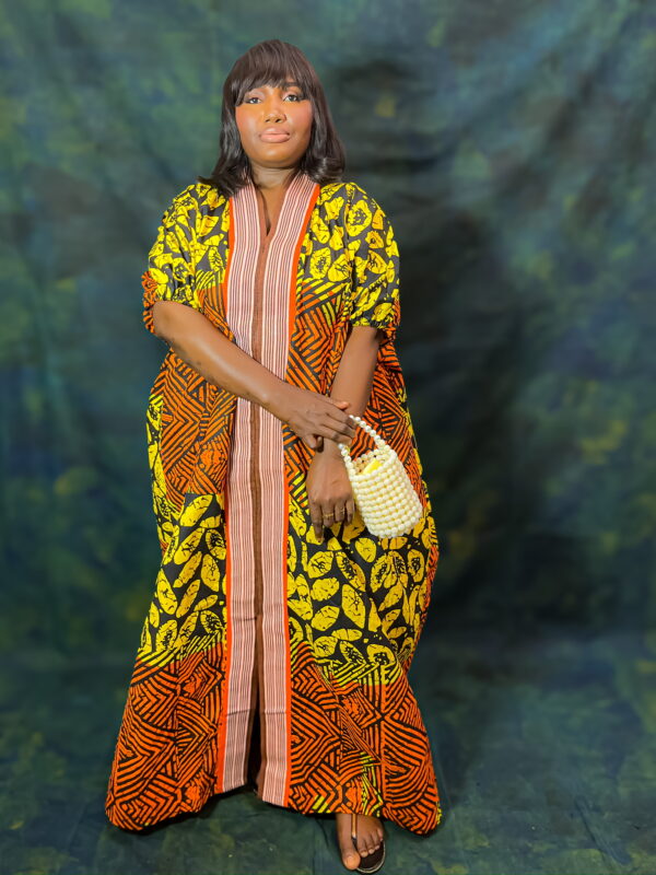 Ankara Bubu Mixed with Aso Oke - Image 2
